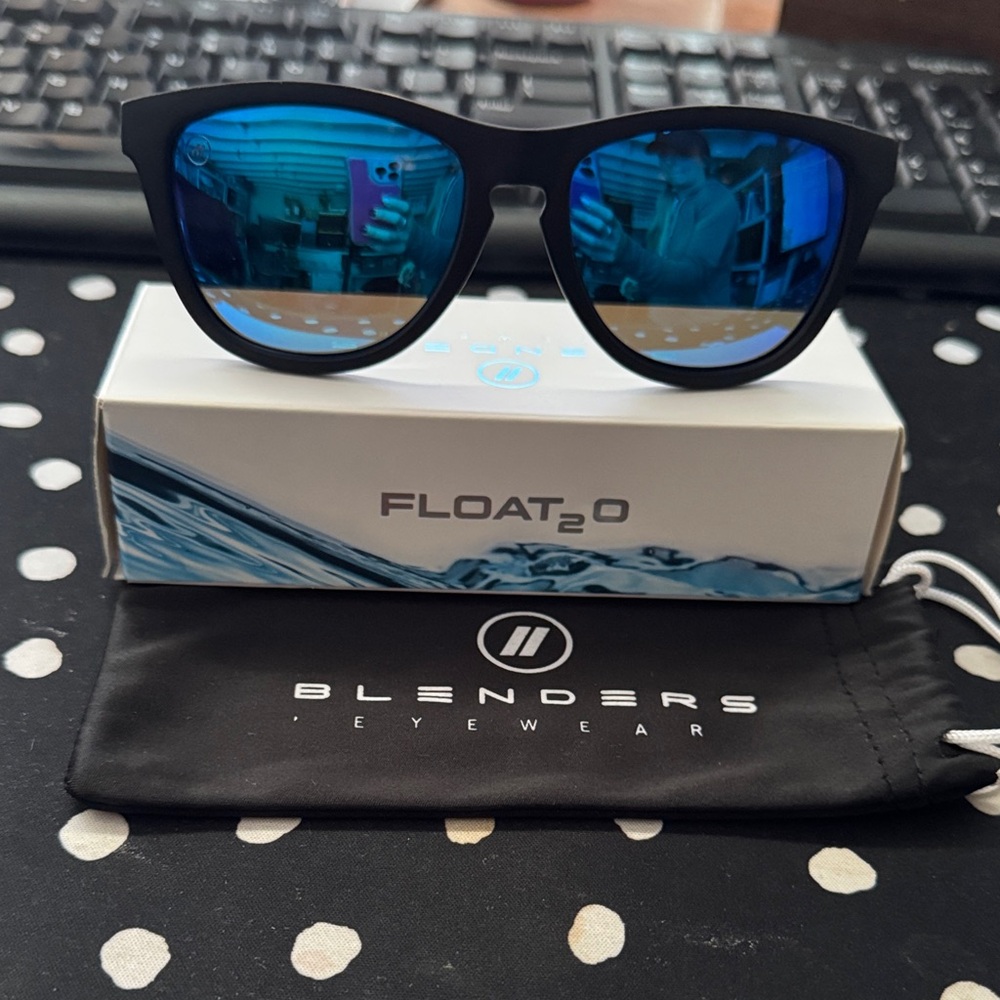 Blenders Float2O (M Class) Eyewear Black and Blue Sunglasses